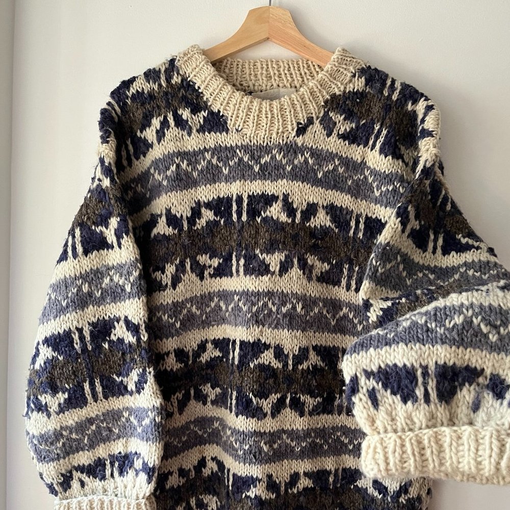 Wool Grandpa Sweater
